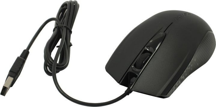 Купить - Мышь A4Tech OP-760 черный оптическая (1200dpi) USB (3but) Мышь A4Tech OP-760 черный оптическая (1200dpi) USB (3but) – фото