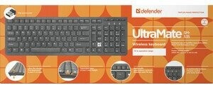 Купить - Клавиатура Defender UltraMate SM-535 RU Wireless, Black, мультимедиа Клавиатура Defender UltraMate SM-535 RU Wireless, Black, мультимедиа – фото