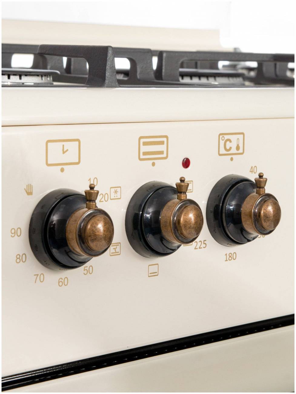 Купить - Плита комбинированная SMILE SM9GER310 бежевый (5-конф, г/к, ретро, стекл.кр, чугун, подсв., розжиг, таймер, конвекция) Плита комбинированная SMILE SM9GER310 бежевый (5-конф, г/к, ретро, стекл.кр, чугун, подсв., розжиг, таймер, конвекция) – фото